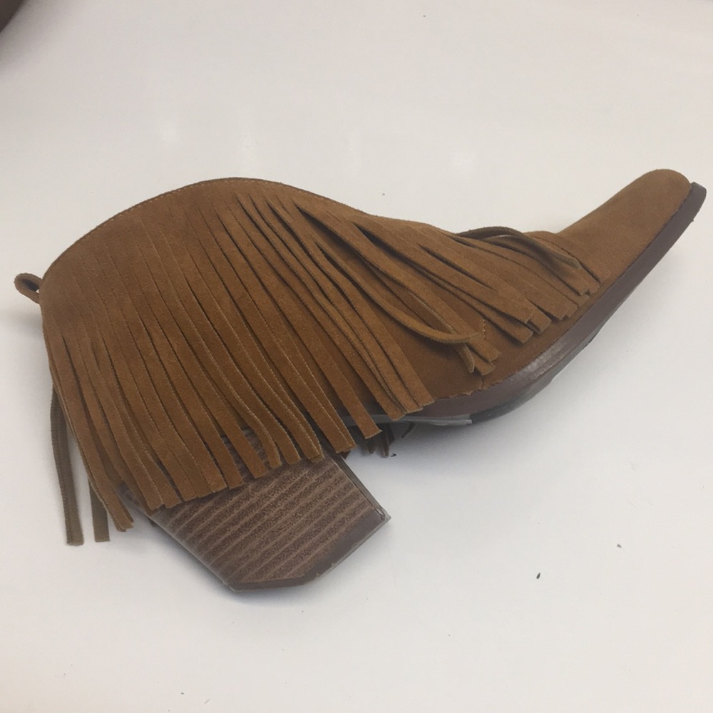 Fashion BEAST Fringe Ankle Bootie